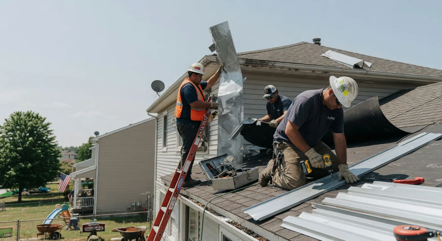 Storm Damage Metal Roof Repair in Northport, MI
